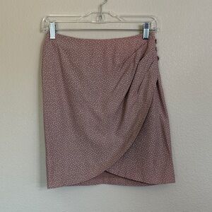 You Babes vintage mini skirt blush flowers women’s juniors 7 EUC